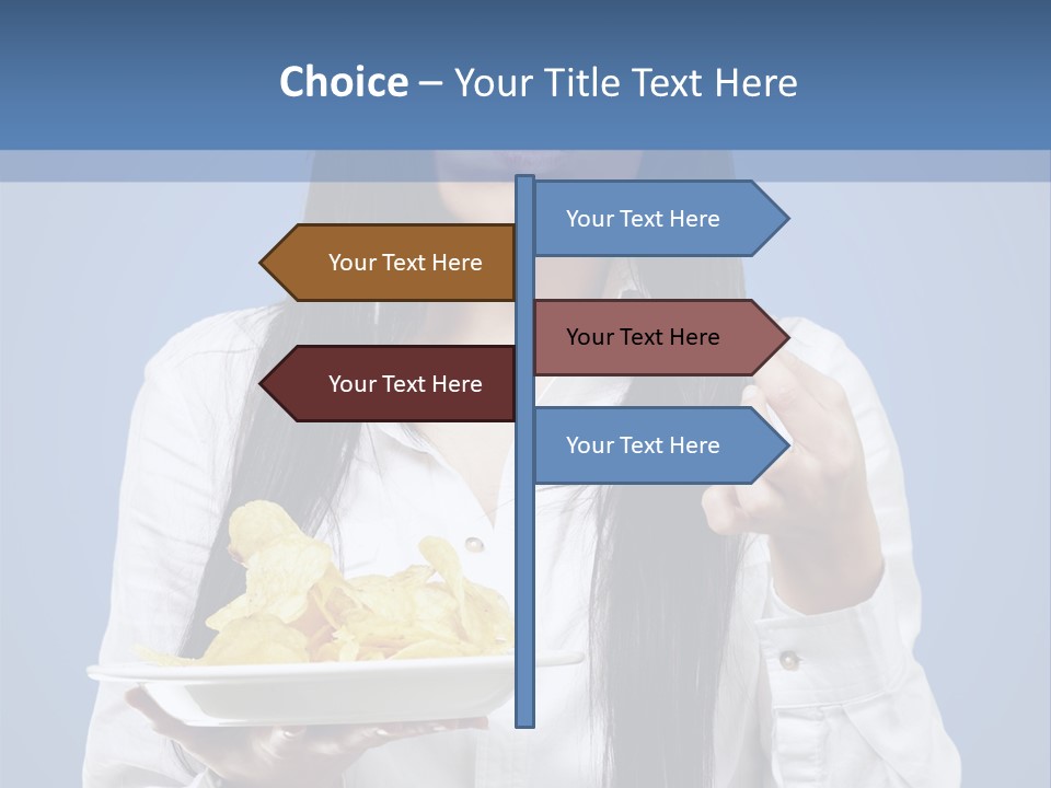 Snack Isolated Person PowerPoint Template