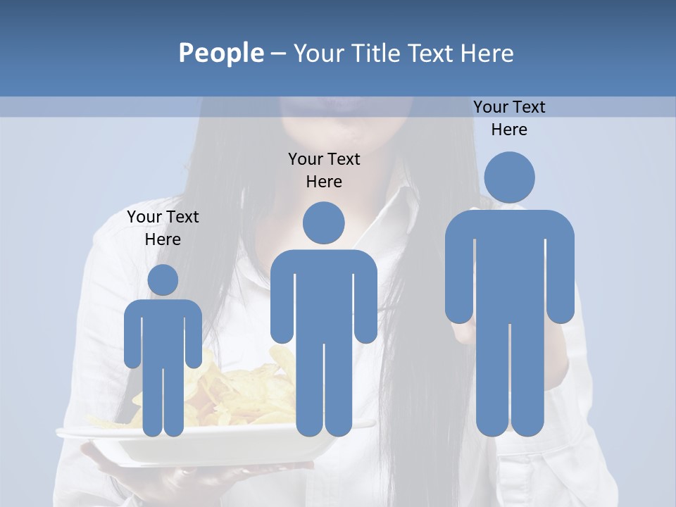 Snack Isolated Person PowerPoint Template
