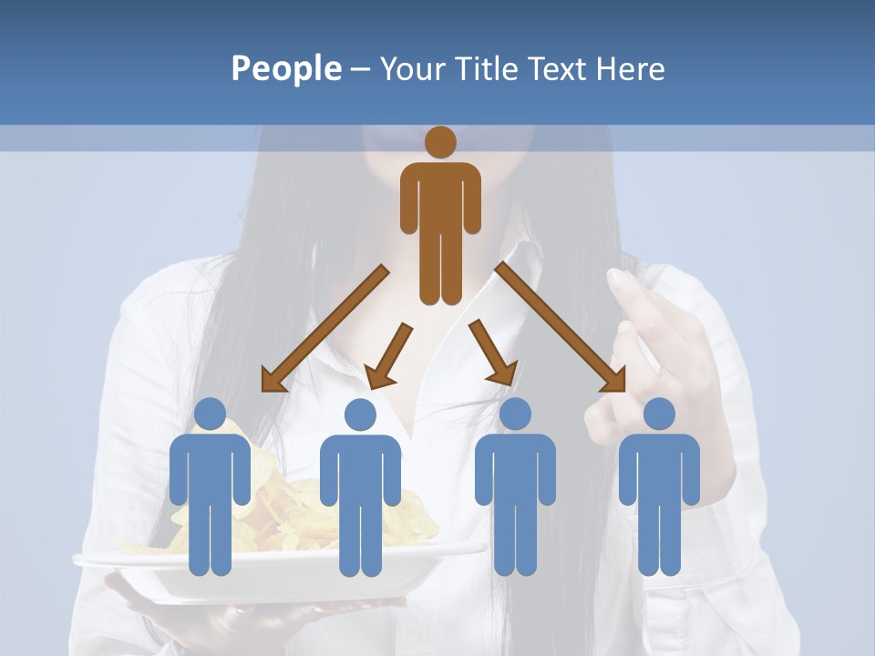 Snack Isolated Person PowerPoint Template