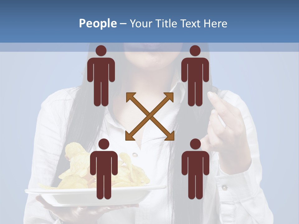 Snack Isolated Person PowerPoint Template