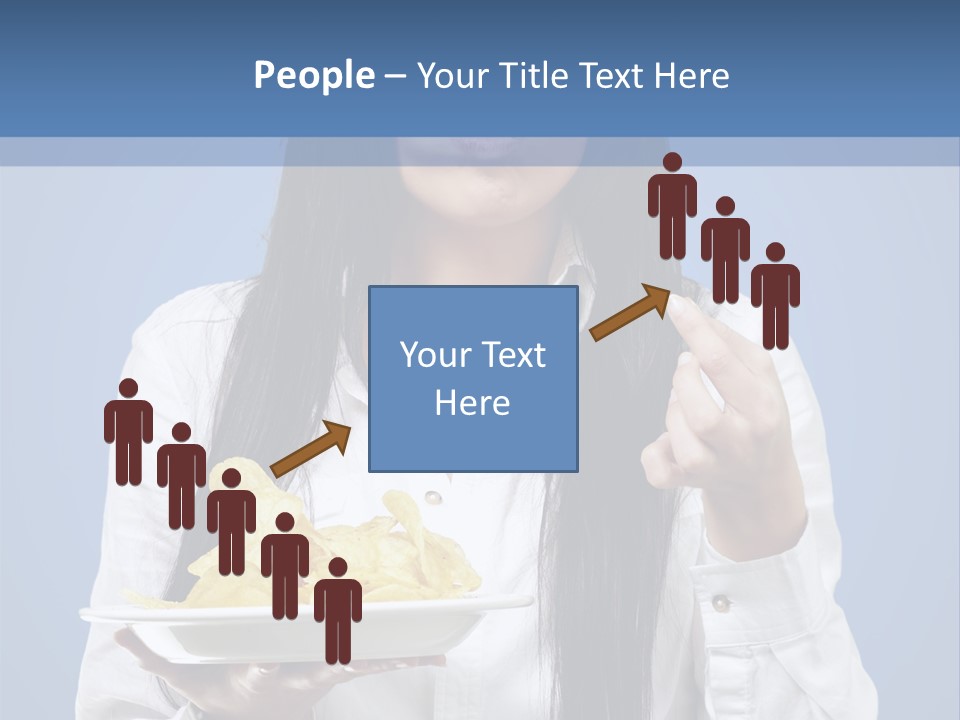 Snack Isolated Person PowerPoint Template