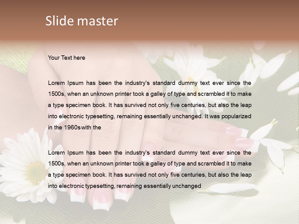 Cosmetics Beautiful Beauty PowerPoint Template