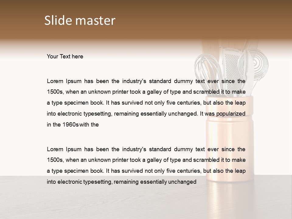 Spoon Items Whisk PowerPoint Template