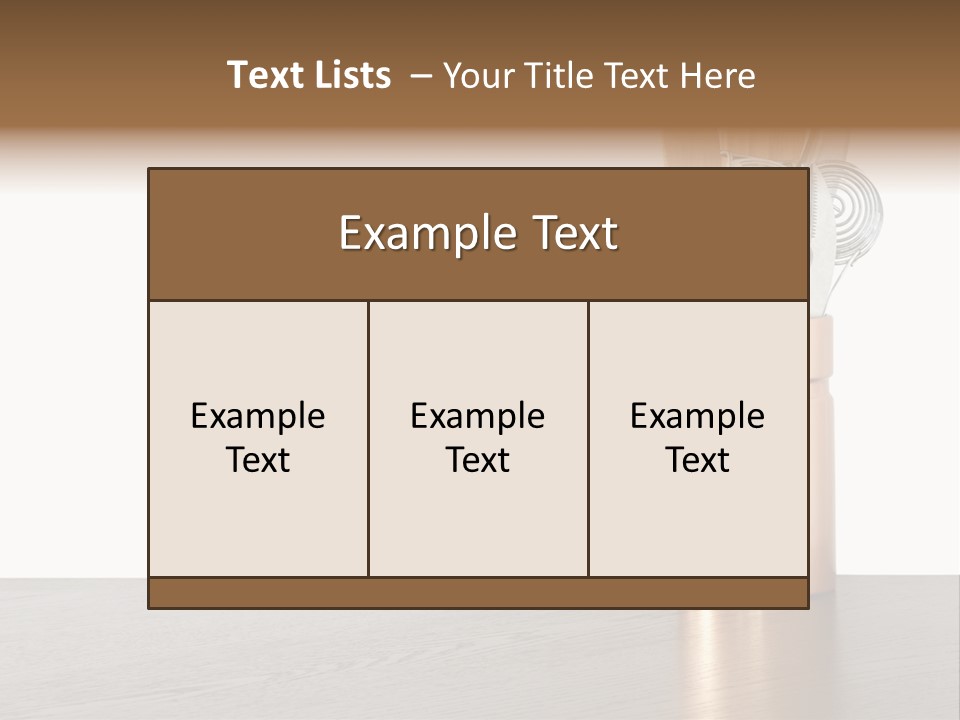 Spoon Items Whisk PowerPoint Template