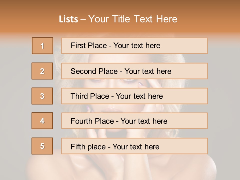 Woman Nails Manicure Fingernail PowerPoint Template