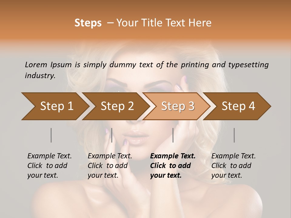 Woman Nails Manicure Fingernail PowerPoint Template