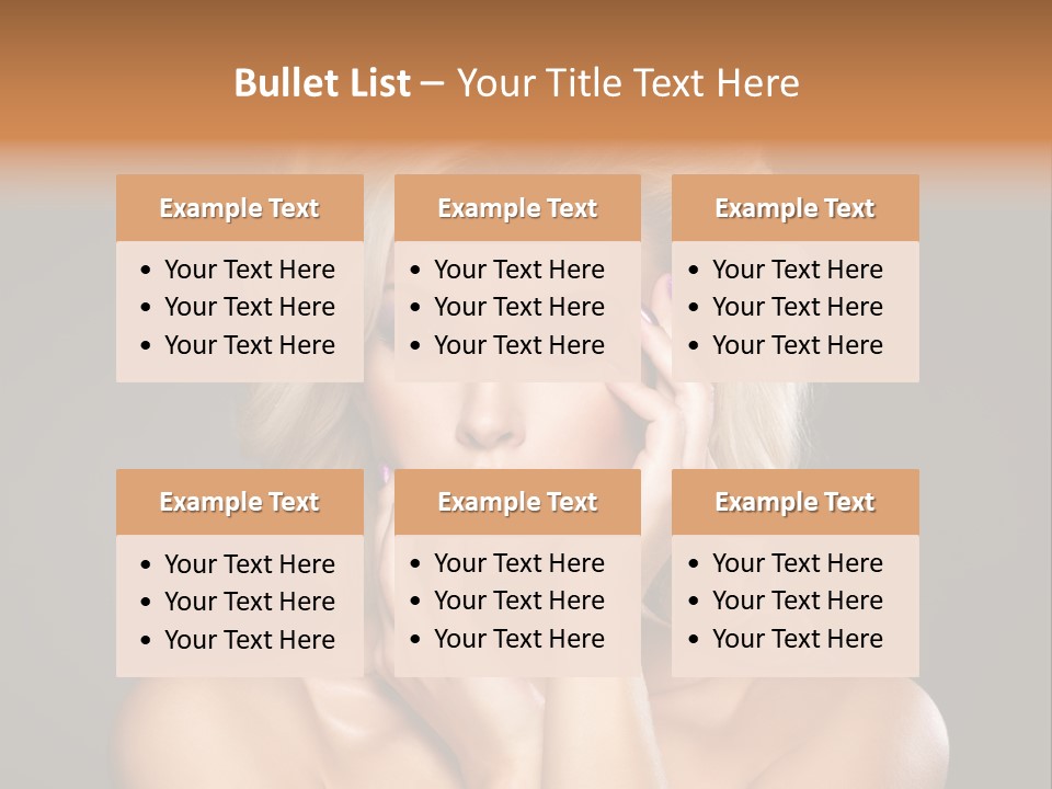 Woman Nails Manicure Fingernail PowerPoint Template