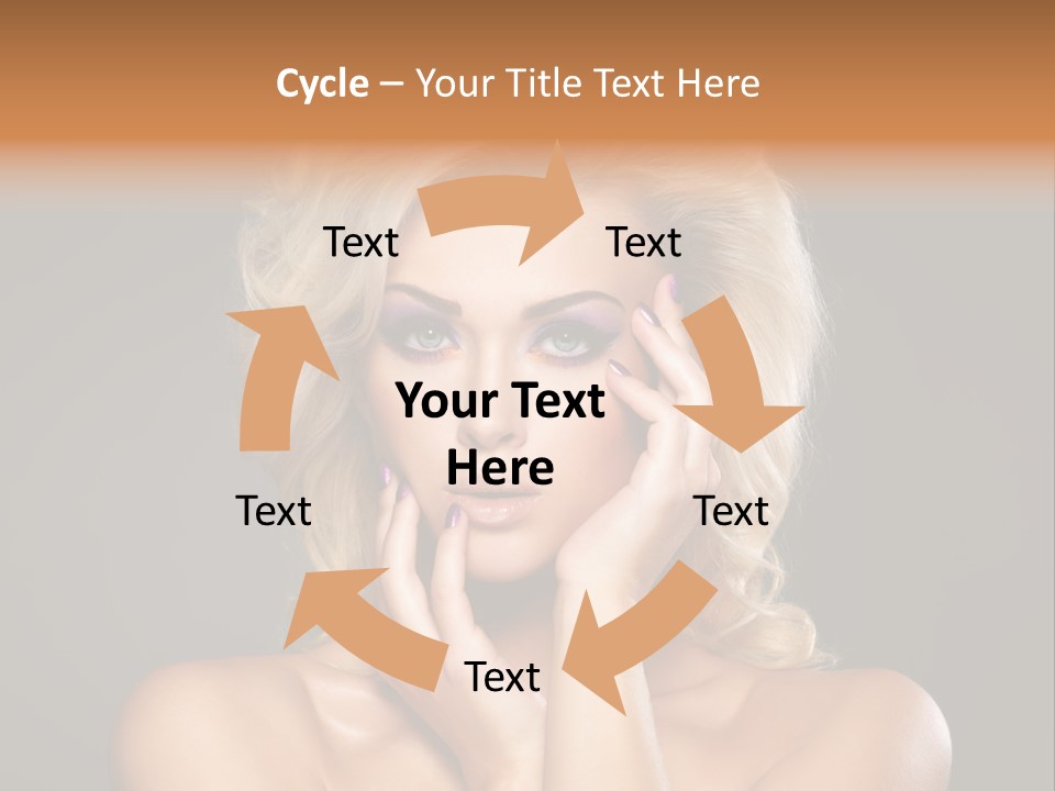 Woman Nails Manicure Fingernail PowerPoint Template