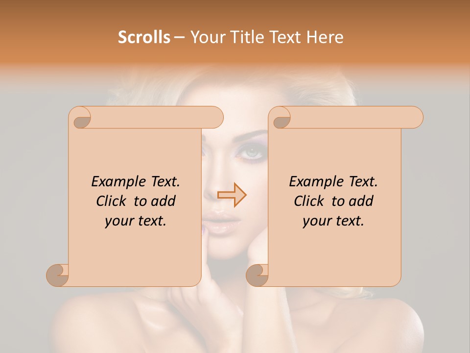 Woman Nails Manicure Fingernail PowerPoint Template