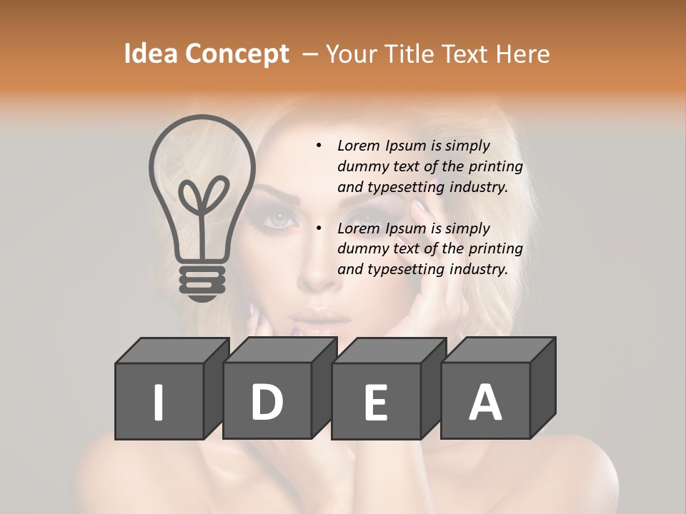 Woman Nails Manicure Fingernail PowerPoint Template