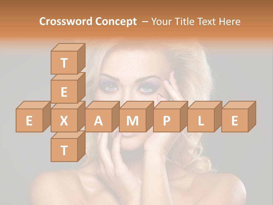 Woman Nails Manicure Fingernail PowerPoint Template