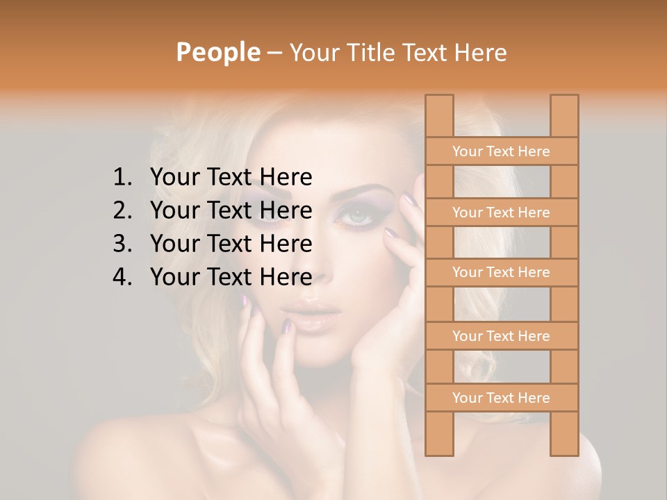 Woman Nails Manicure Fingernail PowerPoint Template