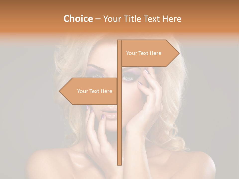 Woman Nails Manicure Fingernail PowerPoint Template