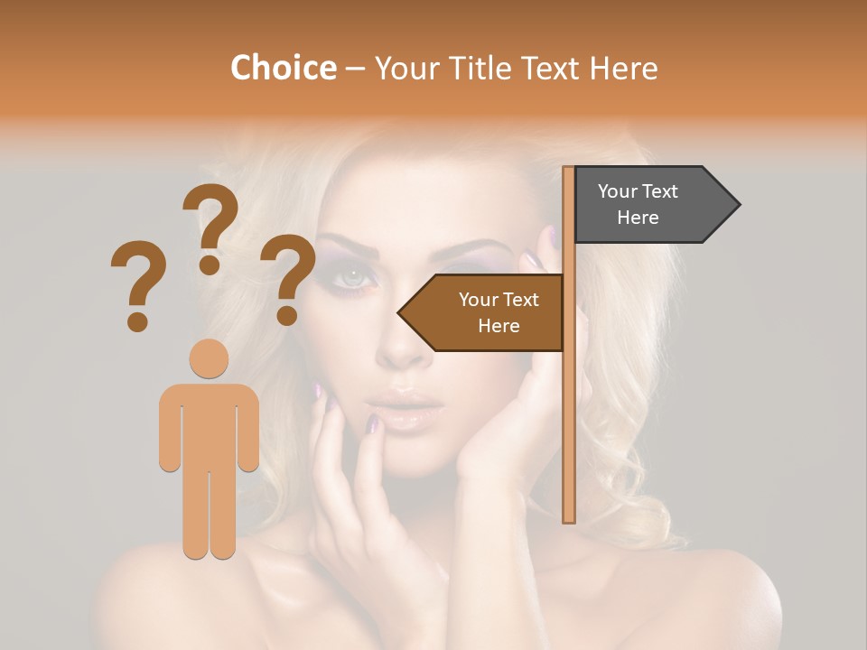 Woman Nails Manicure Fingernail PowerPoint Template