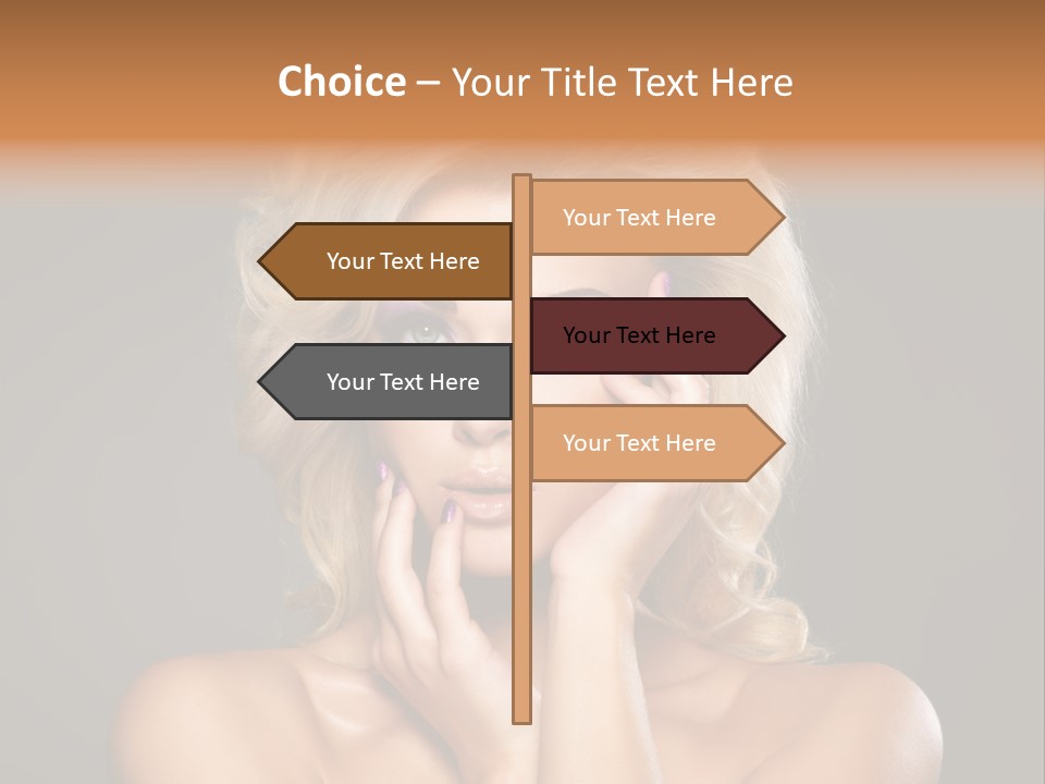 Woman Nails Manicure Fingernail PowerPoint Template