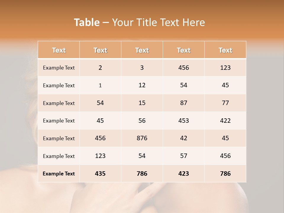Beauty Nails Fingernail Model PowerPoint Template