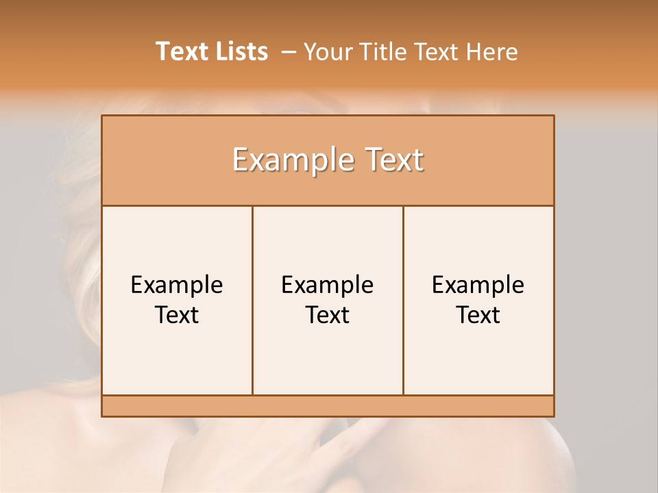 Beauty Nails Fingernail Model PowerPoint Template