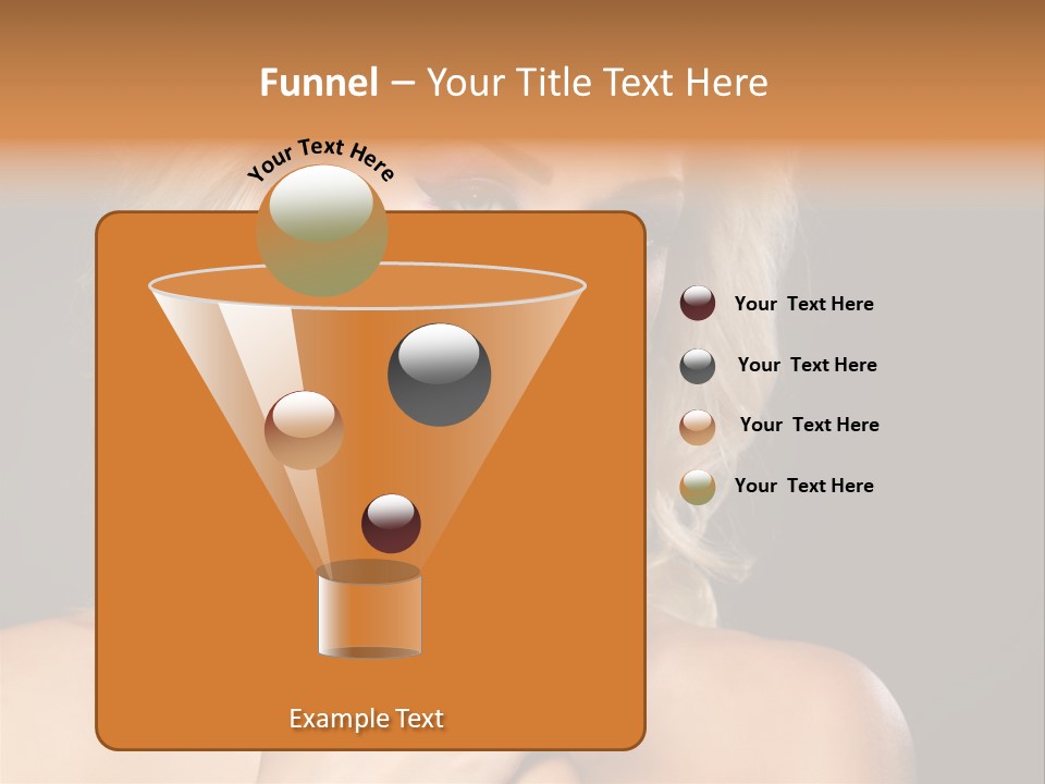 Beauty Nails Fingernail Model PowerPoint Template