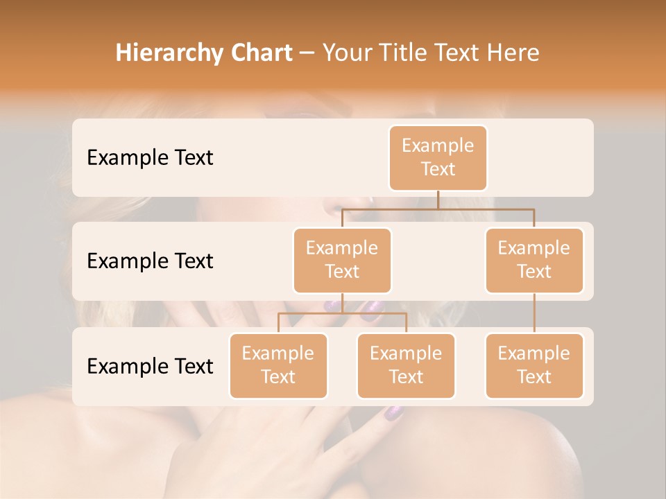 Beauty Nails Fingernail Model PowerPoint Template
