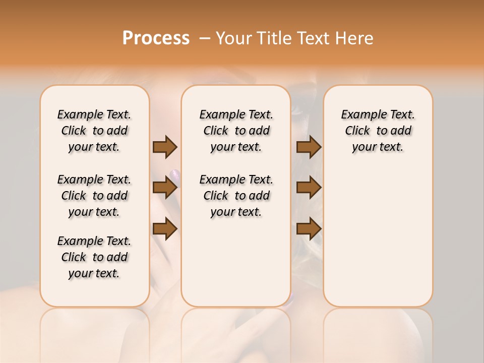 Beauty Nails Fingernail Model PowerPoint Template