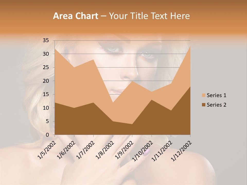 Beauty Nails Fingernail Model PowerPoint Template