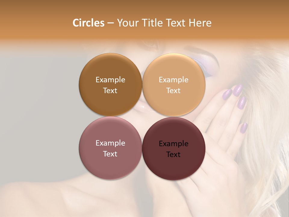 Glamour Contrast Beauty Nails PowerPoint Template