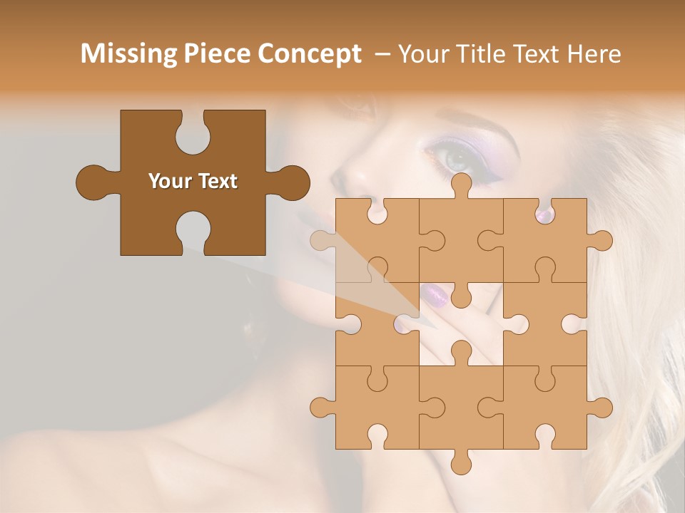 Glamour Contrast Beauty Nails PowerPoint Template