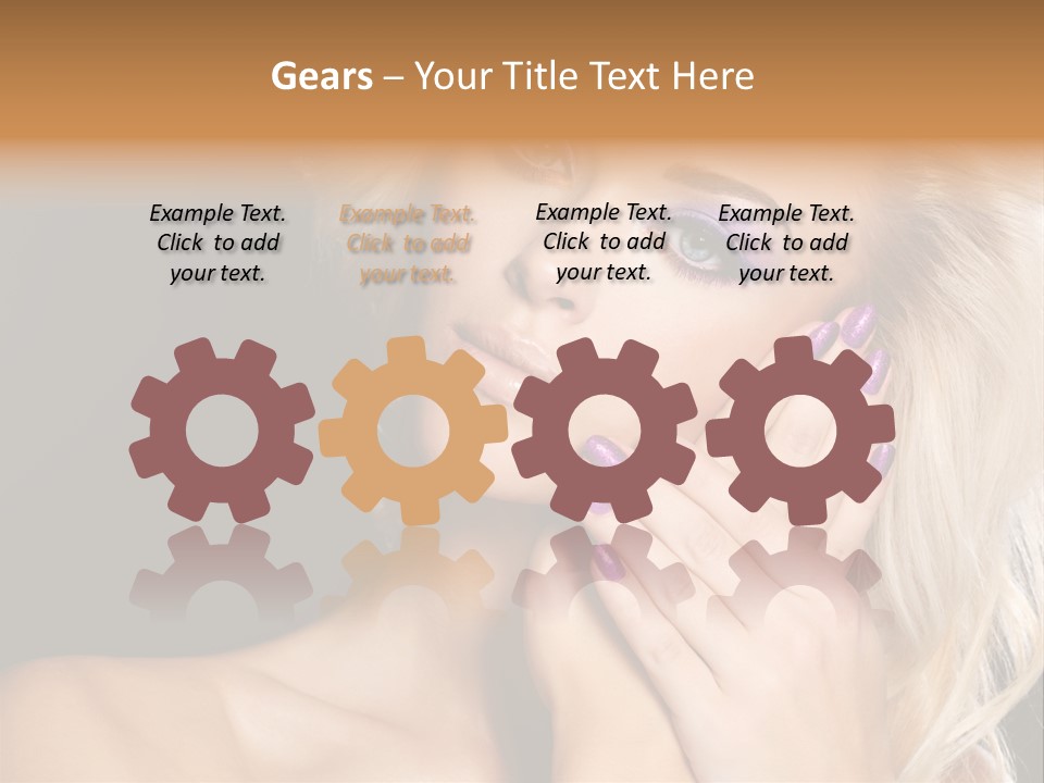 Glamour Contrast Beauty Nails PowerPoint Template