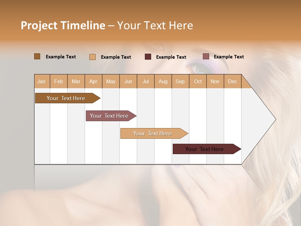 Glamour Contrast Beauty Nails PowerPoint Template
