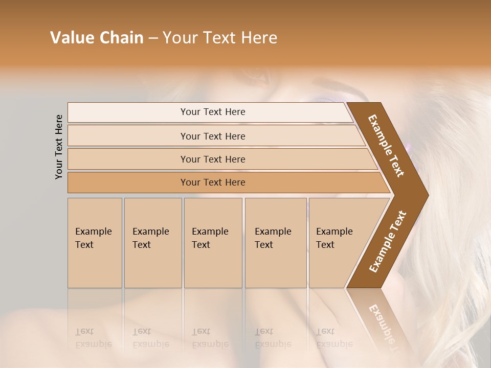 Glamour Contrast Beauty Nails PowerPoint Template