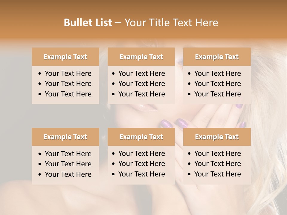 Glamour Contrast Beauty Nails PowerPoint Template