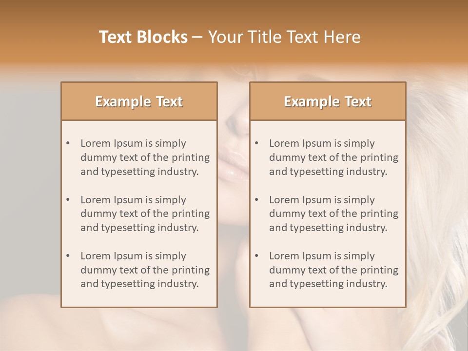 Glamour Contrast Beauty Nails PowerPoint Template