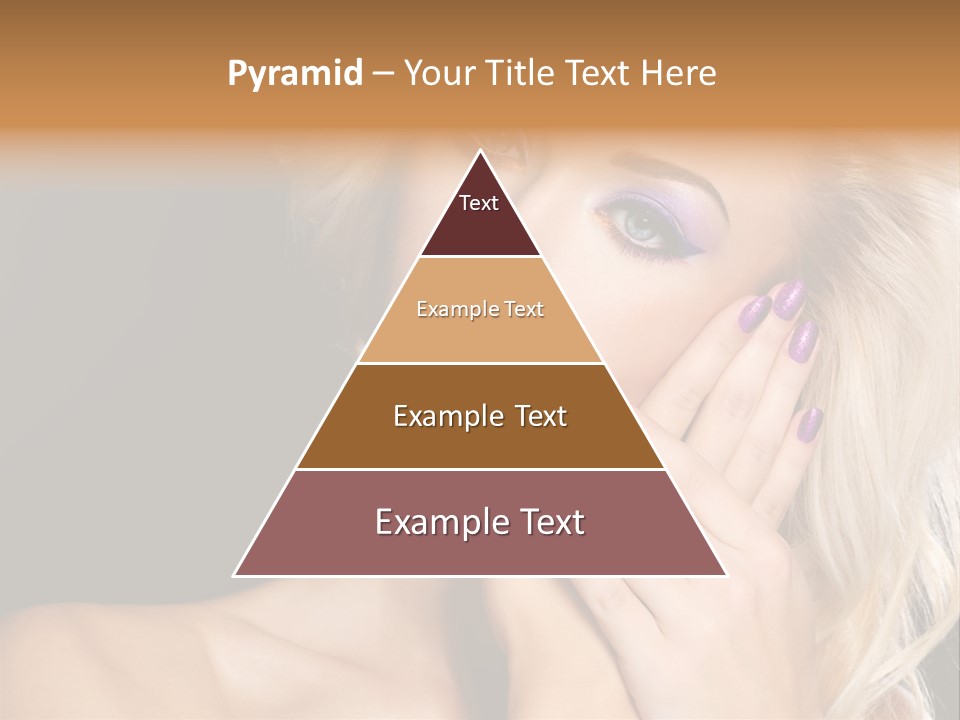 Glamour Contrast Beauty Nails PowerPoint Template