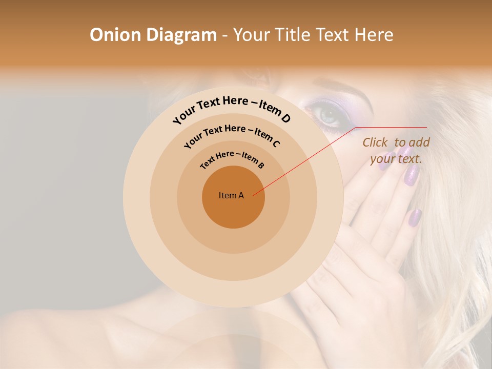 Glamour Contrast Beauty Nails PowerPoint Template