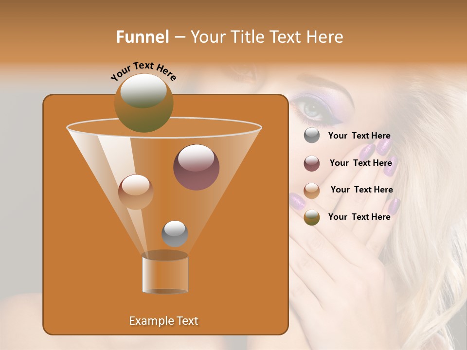 Glamour Contrast Beauty Nails PowerPoint Template