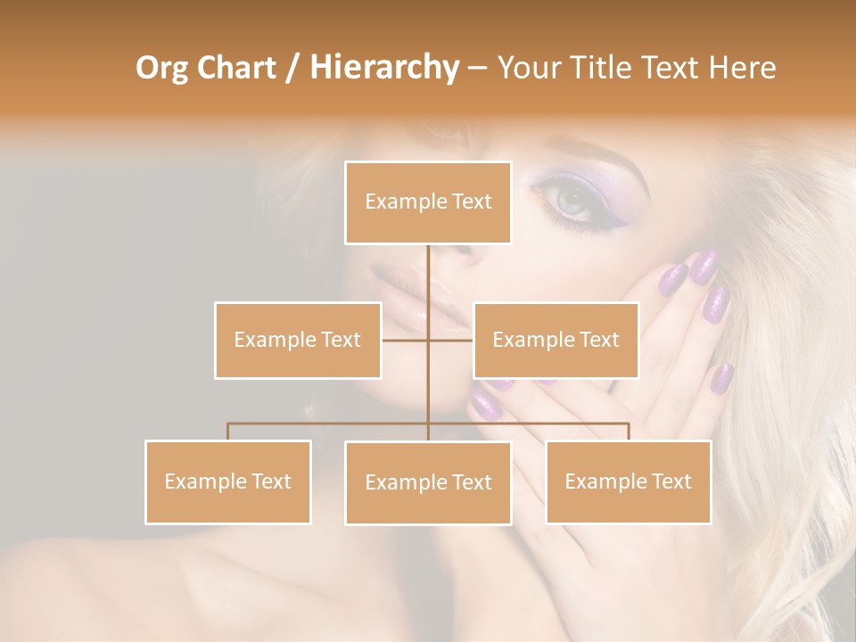 Glamour Contrast Beauty Nails PowerPoint Template