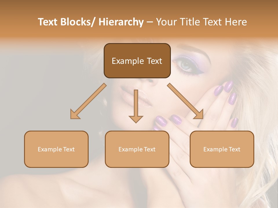 Glamour Contrast Beauty Nails PowerPoint Template