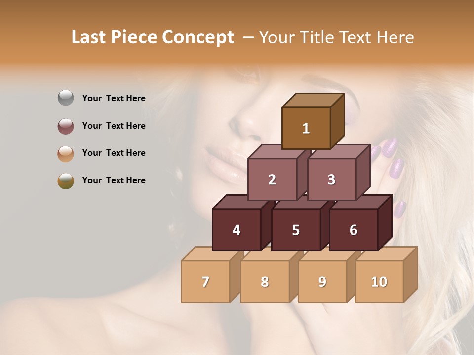 Glamour Contrast Beauty Nails PowerPoint Template