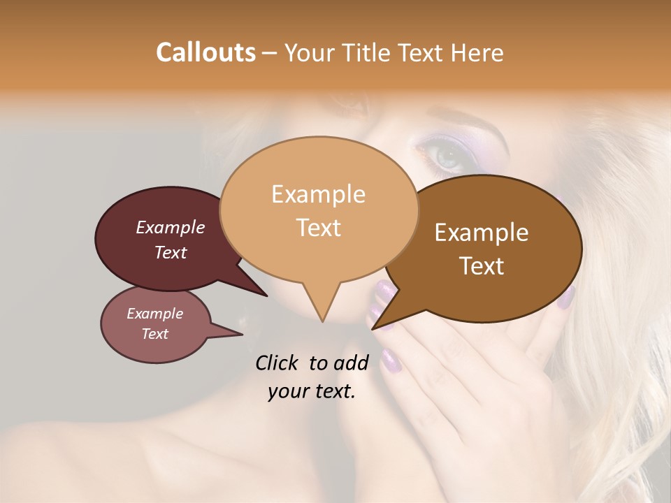 Glamour Contrast Beauty Nails PowerPoint Template