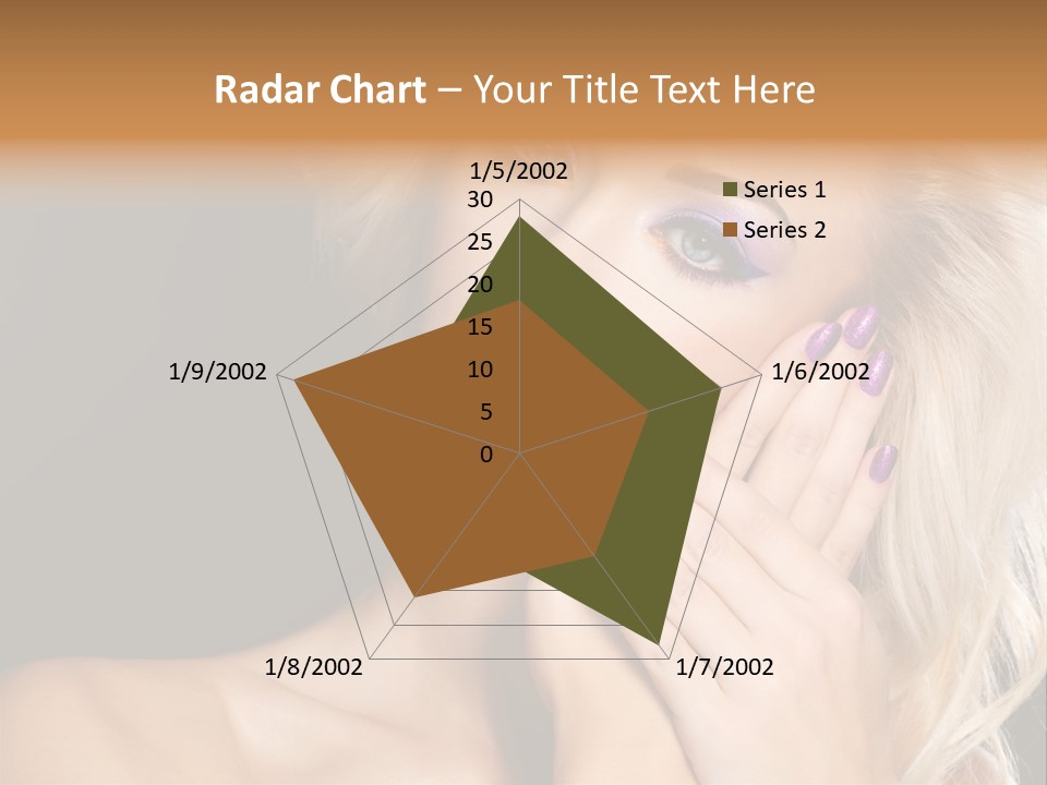 Glamour Contrast Beauty Nails PowerPoint Template