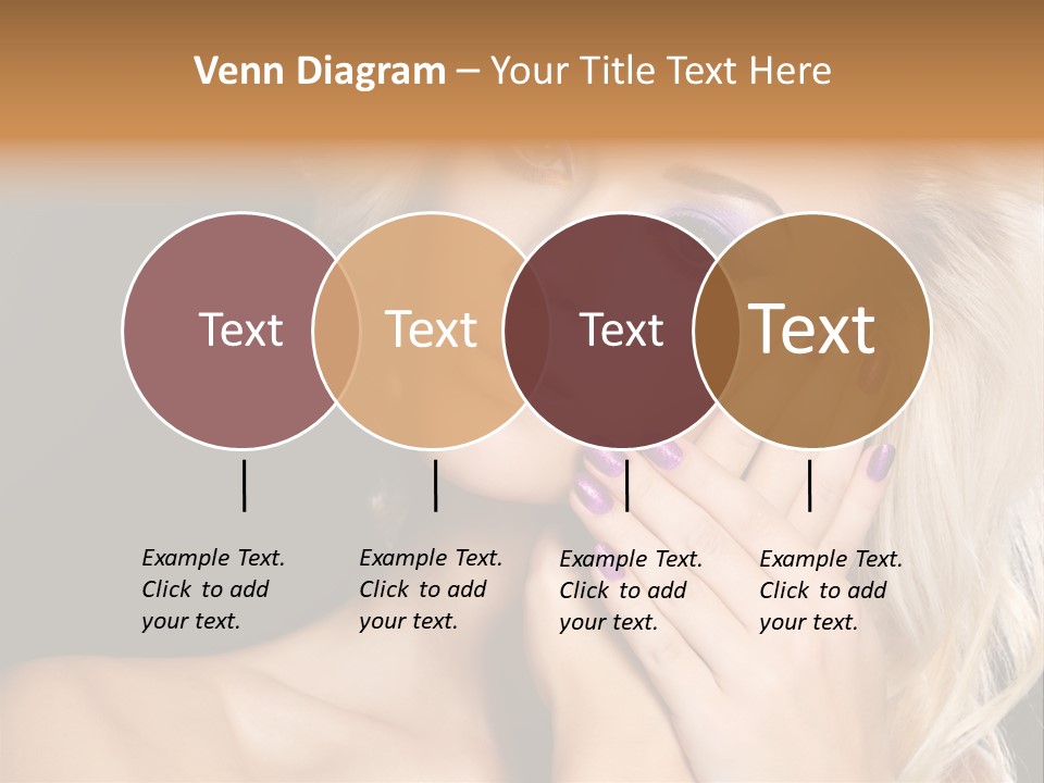 Glamour Contrast Beauty Nails PowerPoint Template