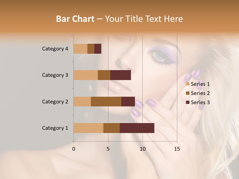 Glamour Contrast Beauty Nails PowerPoint Template