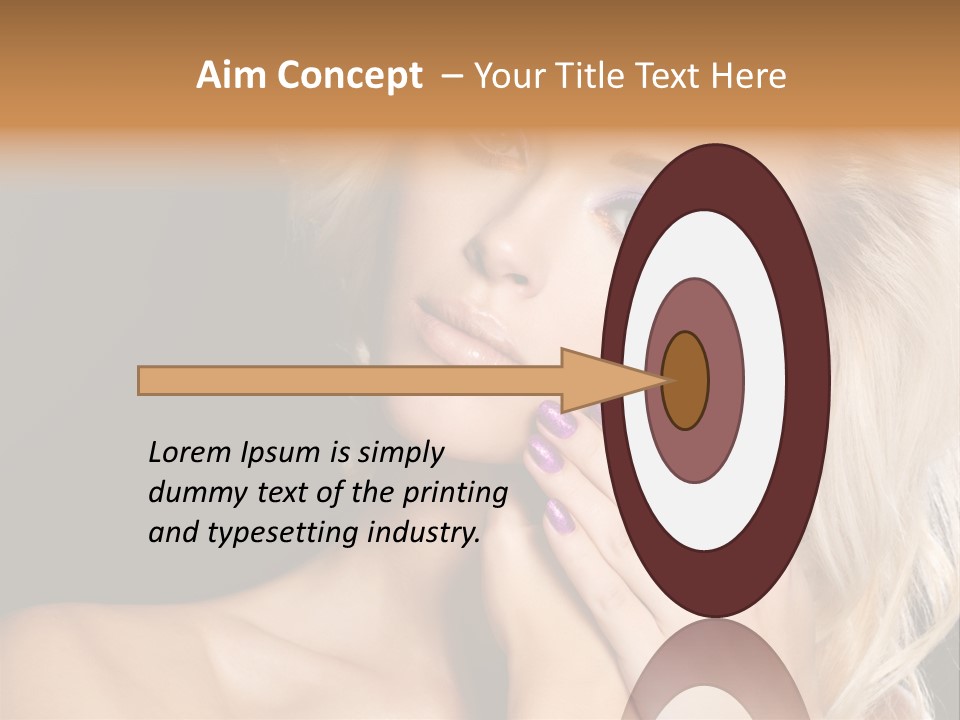 Glamour Contrast Beauty Nails PowerPoint Template