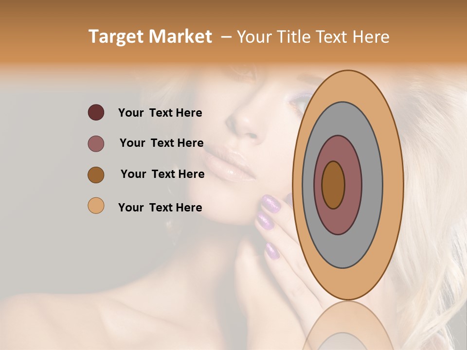 Glamour Contrast Beauty Nails PowerPoint Template