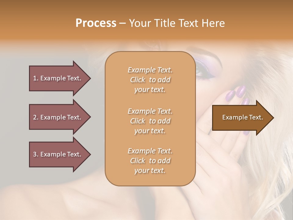 Glamour Contrast Beauty Nails PowerPoint Template