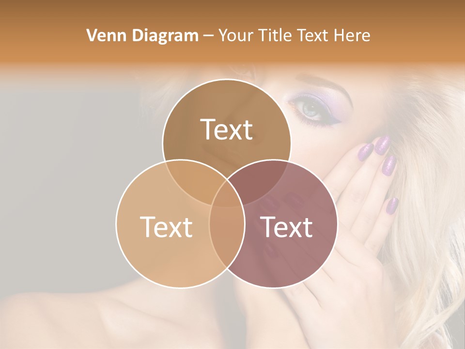 Glamour Contrast Beauty Nails PowerPoint Template