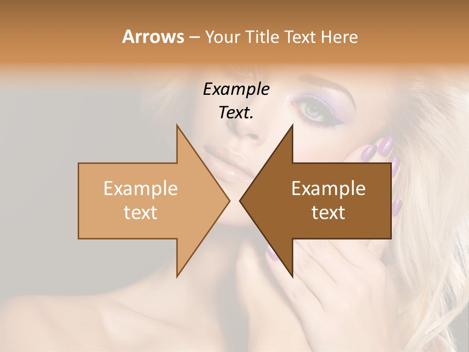 Glamour Contrast Beauty Nails PowerPoint Template