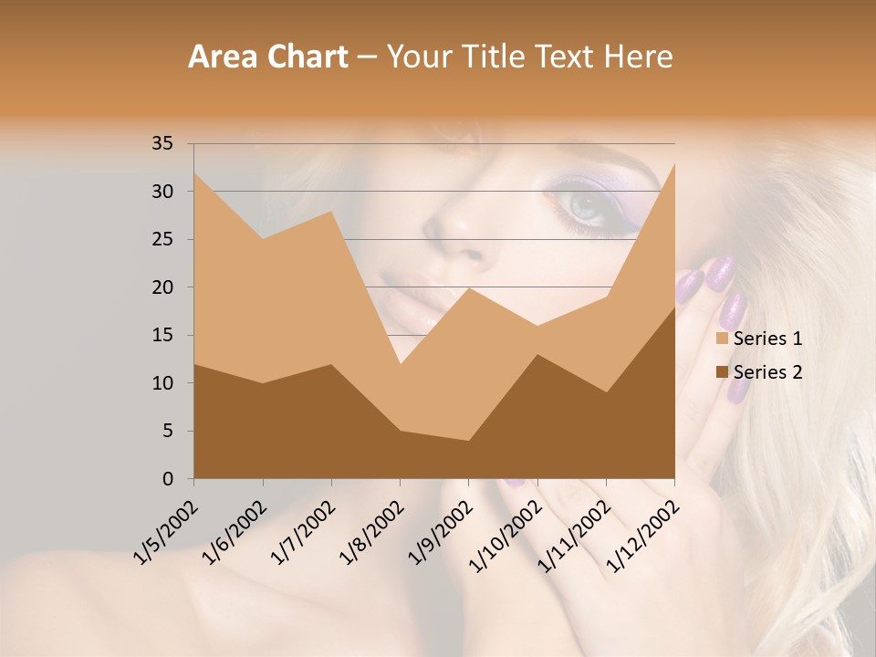 Glamour Contrast Beauty Nails PowerPoint Template