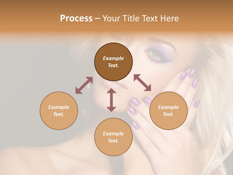 Glamour Contrast Beauty Nails PowerPoint Template