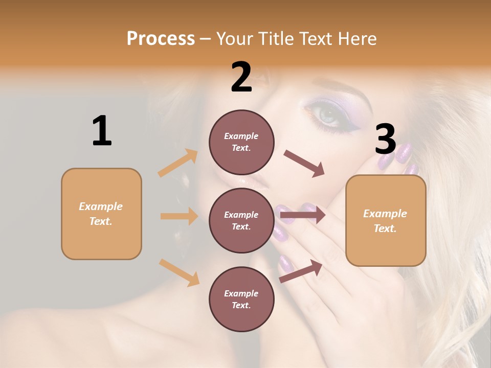 Glamour Contrast Beauty Nails PowerPoint Template